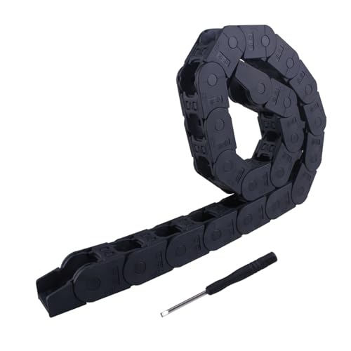 CNCYEAH Schleppkette 25x25mm, R55 1M Kabelschleppkette Nylon Energiekette Schleppkettenlänge Drahtträger Kabelschlepp mit Schraubendreher für 3D-Drucker und CNC-Maschinen CNCYEAH Schleppkette 25x25mm, R55 1M Kabelschleppkette Nylon Energiekette Schleppkettenlänge Drahtträger Kabelschlepp mit Schraubendreher für 3D-Drucker und CNC-Maschinen von CNCYEAH