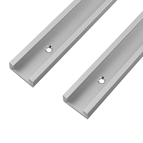 CNCYEAH T Track, 2 Stück 400mm Aluminium legierung T Nut Schiene T-Schienenrampe T-Slot T-Nut Gehrungsschiene T-Nutenschiene für Holzbearbeitung oder Router Tischsäge CNCYEAH T Track, 2 Stück 400mm Aluminium legierung T Nut Schiene T-Schienenrampe T-Slot T-Nut Gehrungsschiene T-Nutenschiene für Holzbearbeitung oder Router Tischsäge von CNCYEAH