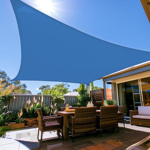 CNCZMH Sonnensegel, rechteckig, für den Außenbereich, wasserfest, mit Schattensegel, Hardware-Kit, Sonnenschutz für Terrasse, 24 x 18 cm von CNCZMH