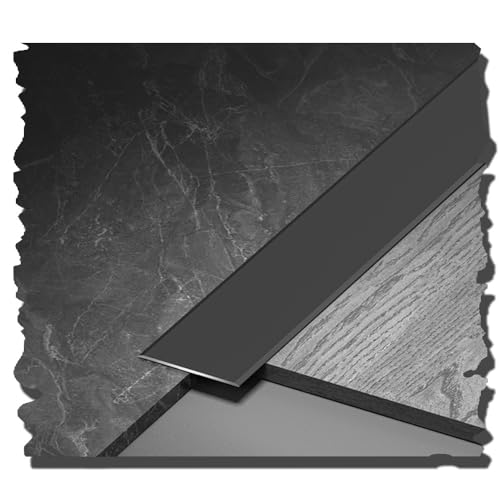3 x 90 cm lange Türschwellenleisten-Übergangsprofile for Teppich zu Fliesen, Laminat, Holz, Metallkanten, flache Trennleiste(Matte White,W:50mm) von CNDBAHHE
