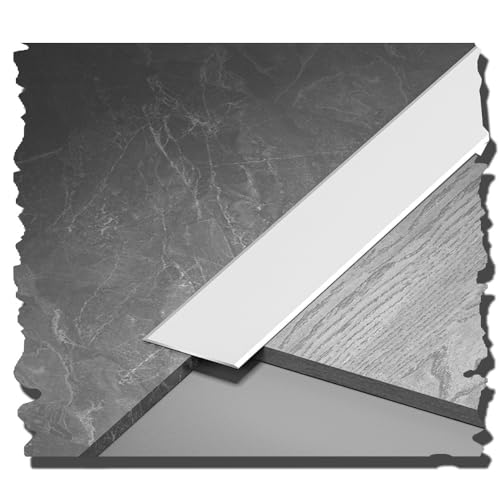 3 x 90 cm lange Türschwellenleisten-Übergangsprofile for Teppich zu Fliesen, Laminat, Holz, Metallkanten, flache Trennleiste(Silver,W:33mm) von CNDBAHHE