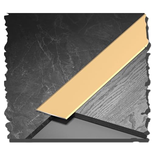 3 x 90 cm lange Türschwellenleisten-Übergangsprofile for Teppich zu Fliesen, Laminat, Holz, Metallkanten, flache Trennleiste(Titanium,W:60mm) von CNDBAHHE