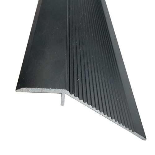 35 Zoll 39, Bodenübergangsstreifen, Schwellenstreifenhöhe weniger als 2, Randstreifen for Verbinden von Bodenlücken(Black,L120cm/4ft) von CNDBAHHE