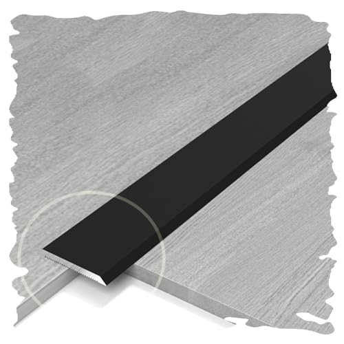 3ft/90cm Bodenlücken-Abdeckleiste aus Metall, Türkantenverkleidung for Wand, Decke, Bodenrahmen, Heimdekoration(Black,W12mm) von CNDBAHHE