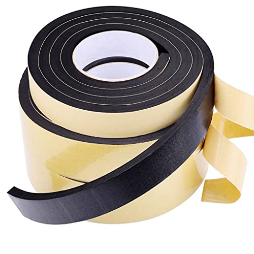 Dichtungsschaumband， 1 Stück einseitiges Schwammband, stoßfester Schaumstoff-Dichtungsstreifen, for Auto-Schaumpolster, Schalldämmpuffer, Antikollisions-Schaumband(15mmx3mmx5m) von CNDBAHHE