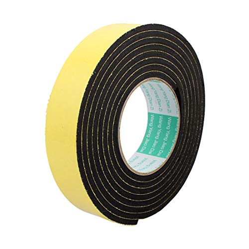 Dichtungsschaumband， 2 Stück Mehrzweckklebeband 3 Meter 30 mm x 5 Einseitig klebend Stoßfest Schwamm Gelb Schwarz von CNDBAHHE