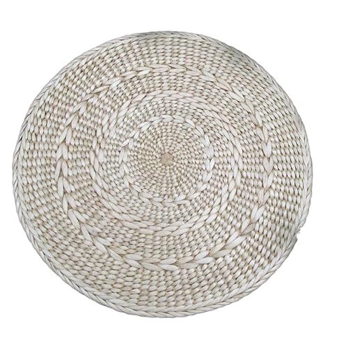 Gewebte Tischsets, 30cm Round Woven Placemats Natural Hand-Woven Water Hyacinth Placemats Weave Place Mats von CNDBAHHE