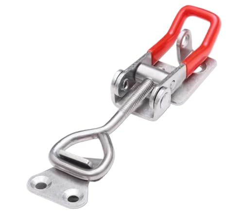 Knebelverschluss, Haspenverschluss, 2 Pcs Edelstahl Scharnier Clip Heavy Duty Toggle Clamp Latch Haspe(A,S) von CNDBAHHE