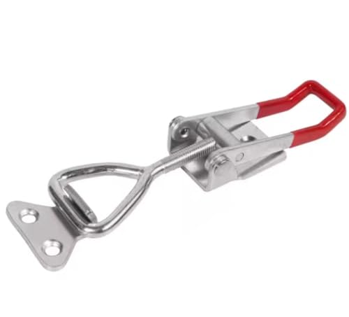 Knebelverschluss, Haspenverschluss, 2 Pcs Edelstahl Scharnier Clip Heavy Duty Toggle Clamp Latch Haspe(B,L) von CNDBAHHE