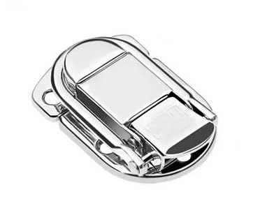 Knebelverschluss, Haspenverschluss, 2 stücke Edelstahl Chrom Toggle Latch for Brust Box Fall Koffer Werkzeug Verschluss(6411 58) von CNDBAHHE