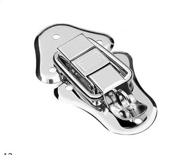 Knebelverschluss, Haspenverschluss, 2 stücke Edelstahl Chrom Toggle Latch for Brust Box Fall Koffer Werkzeug Verschluss(6415 94k) von CNDBAHHE