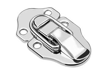 Knebelverschluss, Haspenverschluss, 2 stücke Edelstahl Chrom Toggle Latch for Brust Box Fall Koffer Werkzeug Verschluss(6416 70) von CNDBAHHE