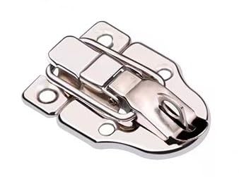 Knebelverschluss, Haspenverschluss, 2 stücke Edelstahl Chrom Toggle Latch for Brust Box Fall Koffer Werkzeug Verschluss(6420 65k) von CNDBAHHE