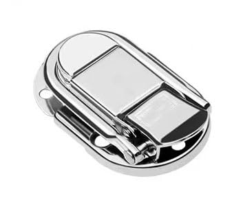 Knebelverschluss, Haspenverschluss, 2 stücke Edelstahl Chrom Toggle Latch for Brust Box Fall Koffer Werkzeug Verschluss(6425 61) von CNDBAHHE