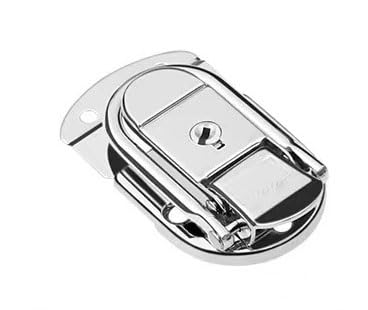 Knebelverschluss, Haspenverschluss, 2 stücke Edelstahl Chrom Toggle Latch for Brust Box Fall Koffer Werkzeug Verschluss(6429 66k) von CNDBAHHE