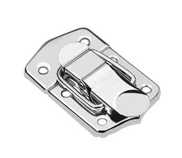 Knebelverschluss, Haspenverschluss, 2 stücke Edelstahl Chrom Toggle Latch for Brust Box Fall Koffer Werkzeug Verschluss(6431 65) von CNDBAHHE