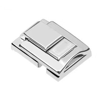 Knebelverschluss, Haspenverschluss, 2 stücke Edelstahl Chrom Toggle Latch for Brust Box Fall Koffer Werkzeug Verschluss(6438 44) von CNDBAHHE