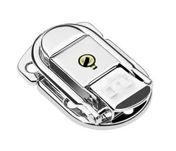 Knebelverschluss, Haspenverschluss, 2 stücke Edelstahl Chrom Toggle Latch for Brust Box Fall Koffer Werkzeug Verschluss(64411 58k 1) von CNDBAHHE