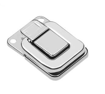 Knebelverschluss, Haspenverschluss, 2 stücke Edelstahl Chrom Toggle Latch for Brust Box Fall Koffer Werkzeug Verschluss(6445 40) von CNDBAHHE