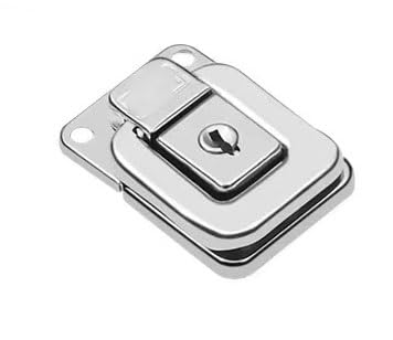 Knebelverschluss, Haspenverschluss, 2 stücke Edelstahl Chrom Toggle Latch for Brust Box Fall Koffer Werkzeug Verschluss(6445 40k2) von CNDBAHHE