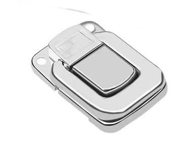 Knebelverschluss, Haspenverschluss, 2 stücke Edelstahl Chrom Toggle Latch for Brust Box Fall Koffer Werkzeug Verschluss(6445 50) von CNDBAHHE