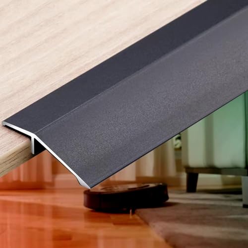 Laminatbodenstreifen, Teppichkantenstreifen, Überbrückung der Höhe 3–5 mm(Black) von CNDBAHHE
