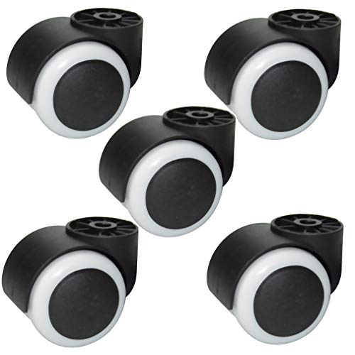 Möbel-Lenkrolle, Doppelraddurchmesser 50 mm, geeignet for die Unterseite kleiner Geräte, Möbel, Bürostühle, Klimaanlagen(No Rod) von CNDBAHHE