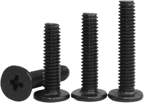Phillips-Flachkopf-Maschinenschrauben, Kreuzschlitzschrauben mit niedrigem Profil und Rundkopf aus Edelstahl 304, 10 Stück M2,5 M3, L: 2–40 mm(M2.5x35mm) von CNDBAHHE