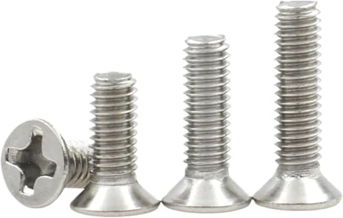 Phillips-Flachkopf-Maschinenschrauben, Senkkopf-Kreuzschlitzschrauben, 20 Stück M1,2-M2,5(M1.2 x 16mm) von CNDBAHHE