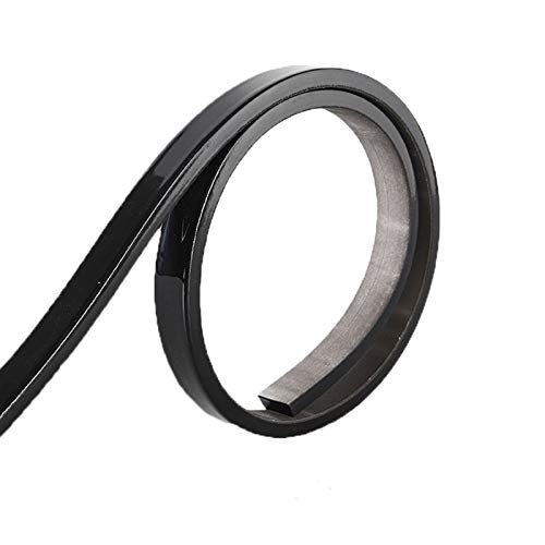 Tapetenbordüren, Sockelleisten, 16,4 ftTapete Abziehen und Aufkleben Deckenbordüre Türrahmen Taillenlinie Innendekoration(Black,W2.5cm) von CNDBAHHE