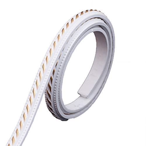 Tapetenbordüren, Sockelleisten, 16,4 ftTapete Abziehen und Aufkleben Deckenbordüre Türrahmen Taillenlinie Innendekoration(White2,W2CM) von CNDBAHHE