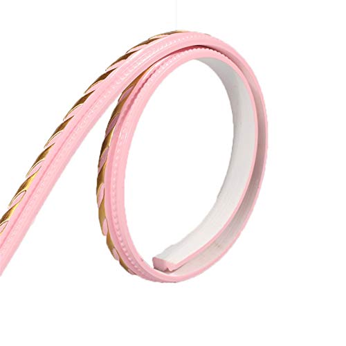 Tapetenbordüren, Sockelleisten, 16,4 ftTapete Wandpaneele Abziehen und Aufkleben Deckenbordüre Türrahmen Taillenlinie Innendekoration(Pink Gold) von CNDBAHHE