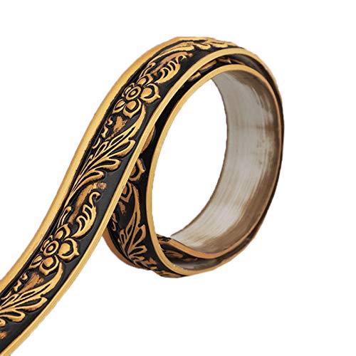 Tapetenbordüren, Sockelleisten, 16,4 ftTapete Wandpaneele Abziehen und Aufkleben Deckenbordüre Türrahmen Taillenlinie Innendekoration(Vintage Gold) von CNDBAHHE