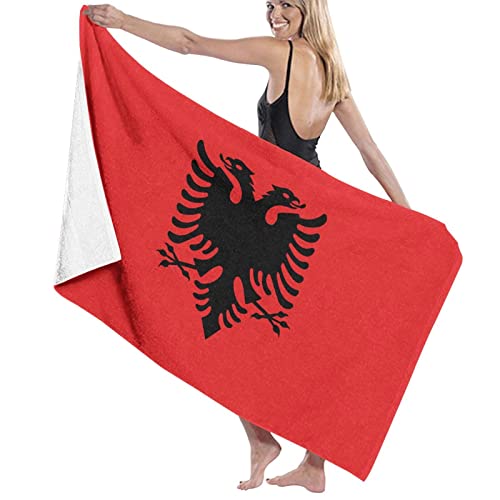 Strandtücher Albanien-Flagge Badetuch Groß Saugfähig Sandfest Handtuch Pflegeleicht Duschtuch Für Sauna Strand Reise 80x130cm Strandtücher Albanien-Flagge Badetuch Groß Saugfähig Sandfest Handtuch Pflegeleicht Duschtuch Für Sauna Strand Reise 80x130cm von CNDJSFF