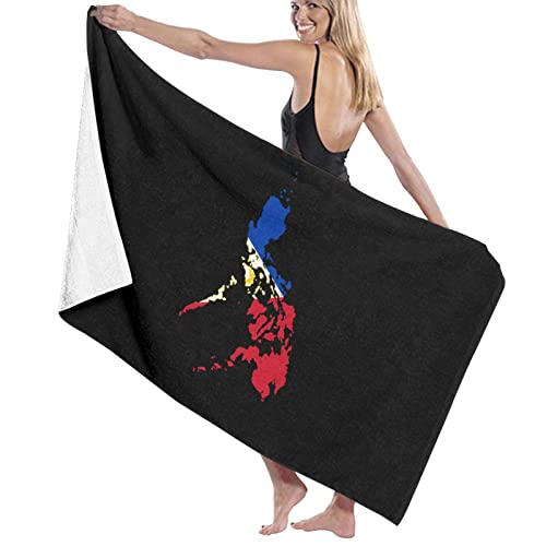Strandtücher Flaggenkarte Der Philippinen Badetuch Groß Pflegeleicht Sandfest Handtuch Weich Duschtuch Für Sauna Schwimmen Strand 80x130cm von CNDJSFF
