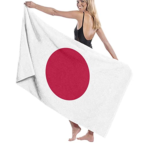 Strandtücher Japanische Flagge Badetuch Groß Saugfähig Badetuch Super Sandfest Handtuch Für Reise Strand Schwimmen 80x130cm von CNDJSFF