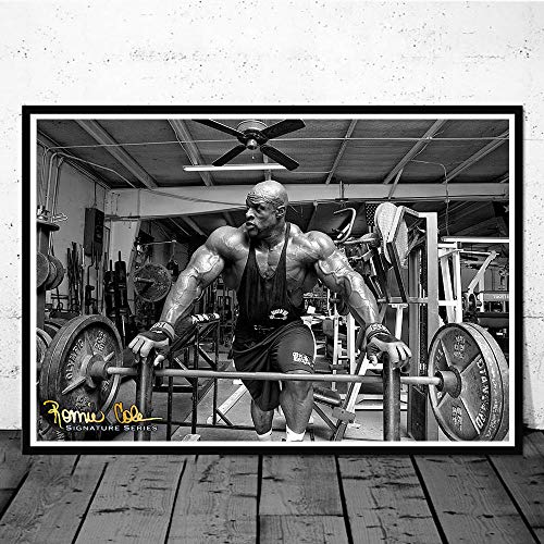 CNHNWJ Mehrere Größen Ronnie Coleman Poster Home Gym Dekor Wand Bilder Inspirierende Muskeltraining Ronnie Coleman Fitness Bilder Kunstdruck Leinwandbilder von CNHNWJ