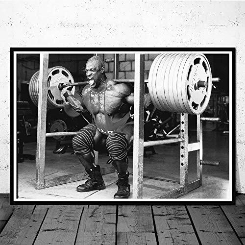 CNHNWJ Mehrere Größen Ronnie Coleman Poster Home Gym Dekor Wand Bilder Inspirierende Muskeltraining Ronnie Coleman Fitness Bilder Kunstdruck Leinwandbilder von CNHNWJ