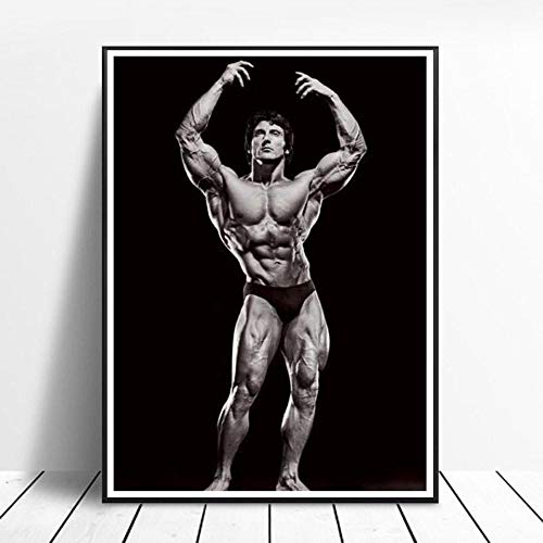 CNHNWJ Verschiedene Größen Frank Zane Poster Home Gym Dekor Wand Bilder Inspirierende Muskeltraining Frank Zane Fitness Bilder Kunstdruck Leinwandbilder von CNHNWJ