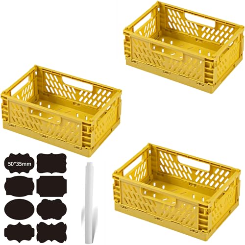 CNKHDZ 3 Stück Klappbox Klappkiste Gelb 42x28x16cm Klappboxen Faltbar Stabil Klappkorb Faltbar Klappkorb Aufbewahrungsbox Boxen Aufbewahrung für Küche,Arbeitszimmer,Büro CNKHDZ 3 Stück Klappbox Klappkiste Gelb 42x28x16cm Klappboxen Faltbar Stabil Klappkorb Faltbar Klappkorb Aufbewahrungsbox Boxen Aufbewahrung für Küche,Arbeitszimmer,Büro von CNKHDZ