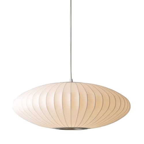 CNMKLM Minimalistische Pendelleuchten Modernes Tuch Kunst Laterne Hängelampe Küche Insel Schlafzimmer Esszimmer Restaurant Cafe Kreative Decke Hängeleuchte Beleuchtung(60CM) von CNMKLM