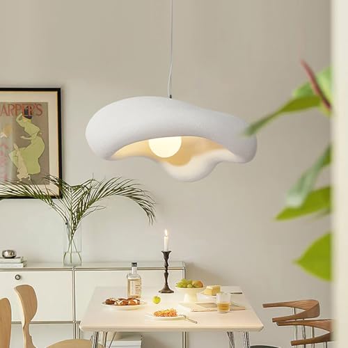 CNMKLM Moderne Pendelleuchte Wabi-Sabi Pendellampe Kreative Blumen Esszimmer Hängelampe Hängend Höhenverstellbar Esszimmerlampe Schlafzimmer Wohnbereich Kücheninsel Hängeleuchte,60 * 50 * 23CM(Weiß) von CNMKLM