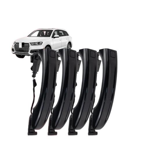 CNMVCJSAR Türgriffe Außen 4 Stück Auto Smart Sensor Außentürgriff Für Q7 2007-2015 4L0837205A 4L0837205B(4 Pcs Old Black) von CNMVCJSAR