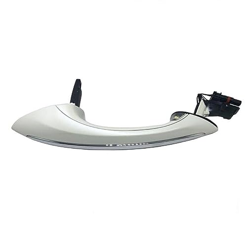 CNMVCJSAR Türgriffe Außen Auto Außen Komfort Zugang Türgriff Schwarz Für 5 7 Serie F01 F02 F06 F10 520d 520i 525d 528i 530d 530i(Wit,Front left) von CNMVCJSAR