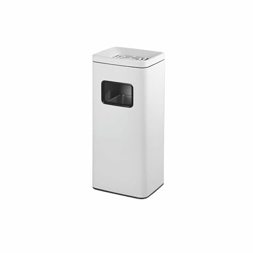 CNPRAZ RUNZE765Z Edelstahl Küche Mülleimer Mit Rauchlöscher Deckel, Seiten Öffnung Mülleimer Für Home Office, Papierkorb, Modernes Design Abfallbehälter von CNPRAZ