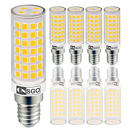 CNSGO E14 LED Lampe Warmweiss 3000K 640 Lumen, 4er-Pack. 6W kann Ersatz 50W Halogenlampe, Abstrahlwinkel 360° Kurz winzig Leuchtmittel, AC220-240V Flickerfreie nicht Dimmbare Energiesparlampen von CNSGO