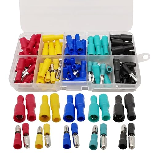 100Pcs/Box Male Female Insulated Wire Connectors Crimp Terminal Assorted Kit for 22~16AWG Wiring 100Pcs/Box Male Female Insulated Wire Connectors Crimp Terminal Assorted Kit for 22~16AWG Wiring von CNTUSRXT