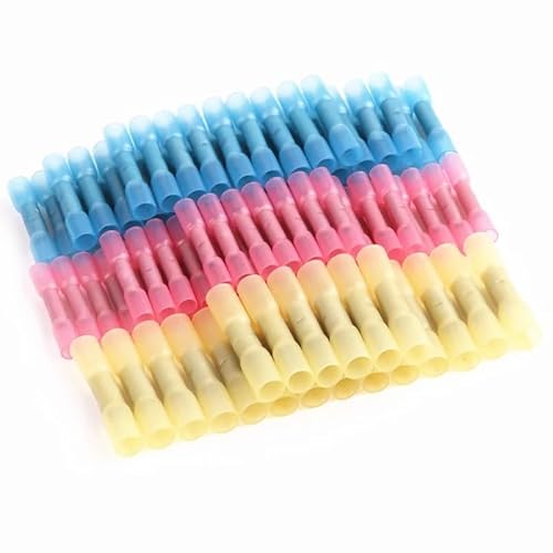 100pcs Heat Shrink Terminals Solder Connectors Waterproof Electrical Wire Butt Splice Connectors Insulated Crimp von CNTUSRXT