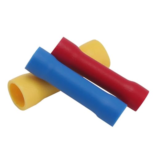 100x Insulated Straight Wire Butt Connector Electrical Crimp Terminals von CNTUSRXT