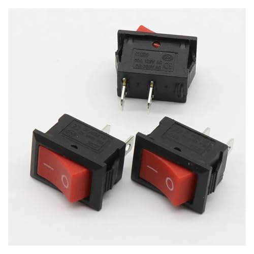 10pcs 15 * 21MM KCD1-101 AC 6A 250V 2 Pin ON/OFF I/O SPST Snap in Red Button Boat Rocker Switch 10pcs 15 * 21MM KCD1-101 AC 6A 250V 2 Pin ON/OFF I/O SPST Snap in Red Button Boat Rocker Switch von CNTUSRXT